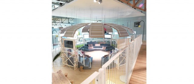 BAFFLE SOUND ABSORBING CEILING SYSTEM